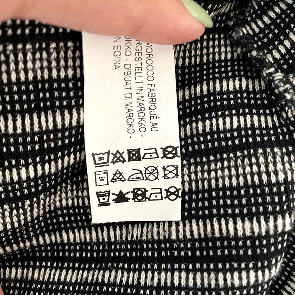 ⚫ ⚪ Chic Zara b&w shift dress with puff sleeves in tweed-like fabric ⚪ ⚫ - Picture 8 of 8